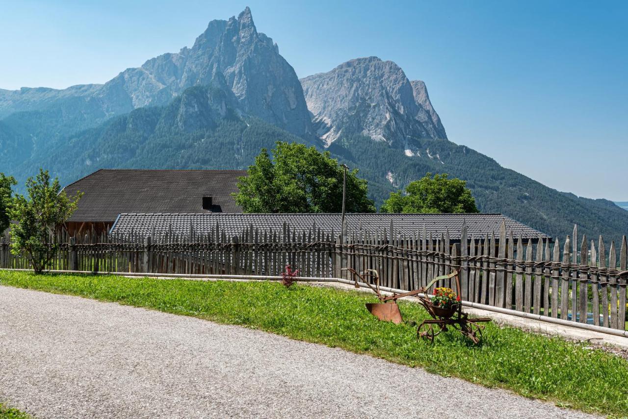 Schildberghof Panorama Daire Siusi Dış mekan fotoğraf