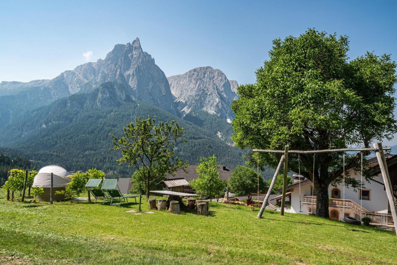 Schildberghof Panorama Daire Siusi Dış mekan fotoğraf